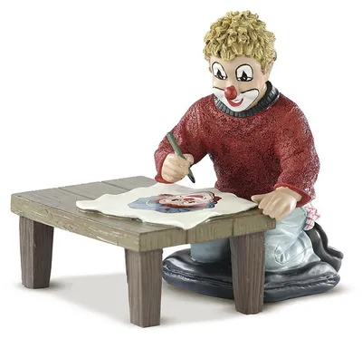 Obrázok produktu pre GILDE Dekoratívna figúrka Klaun Kresliaci umelec 2ks V. 10 cm, 10214