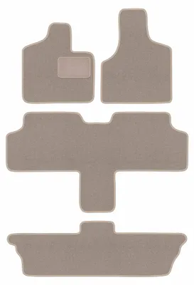 Zdjęcie produktu dla Dywaniki samochodowe welurowe LUX do: Chrysler Voyager III (2001-2007, 7 osób) beżowe, z mocowaniami