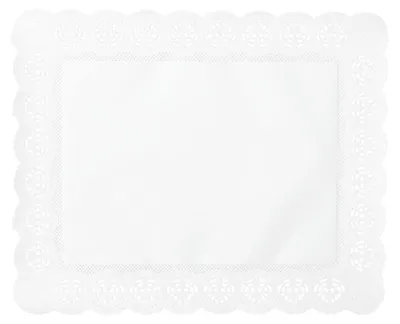Produktbild von Demmler Tortenspitzen Rechteckig - zum Dekorieren oder als Unterlage für Torten - 32x26cm - 100 Stück - 3240101001