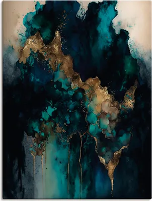 Produktbild von ARTland Leinwandbild Abstrakter flüssiger Marmor Größe: 30x40 cm