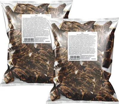 Obrázek produktu pro Surovina - Akinu Sušené plíce pamlsek pro psy 6-10 cm 2 x 1 kg