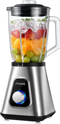 Standmixer 1300 W, 1,5 l, 2 Geschw. + Pulse, Edelstahlmesser