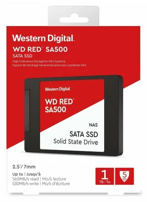 Obrázok produktu pre Western Digital Red WD SA500, 1 TB, 2.5", 530 MB/s, 6 Gbit/s