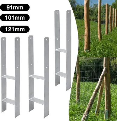 Produktbild von Lospitch 6x Pfostenträger Pfostenanker H-Anker 600MM Pergolen Stützenfuß Zaunträger Anker