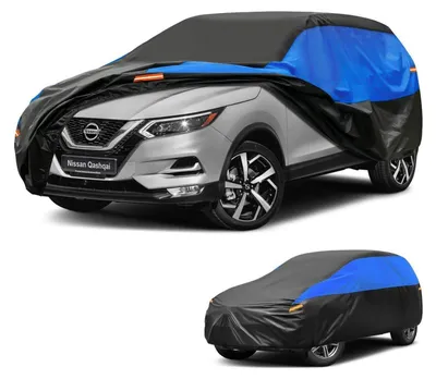 Obrázok produktu pre Ochranný obal na auto, vodeodolný a priedušný, pre model Nissan Qashqai (ročníky 2007-2025), farby: čierna, modrá
