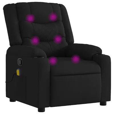 Produktbild von vidaXL Massage-Relaxsessel, schwarzer Stoff