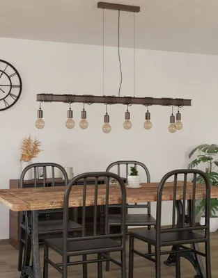 Produktbild von EGLO Townshend 4, 8 Glühbirne(n), E27, IP20, Schwarz, Braun