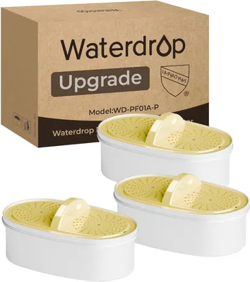 Image de Cartouches de filtre à eau Waterdrop, WD-PF01A-P Upgrade NSF 53 & 42 & 372 Filtres de rechange s pour les pichets et les distributeurs Waterdrop
