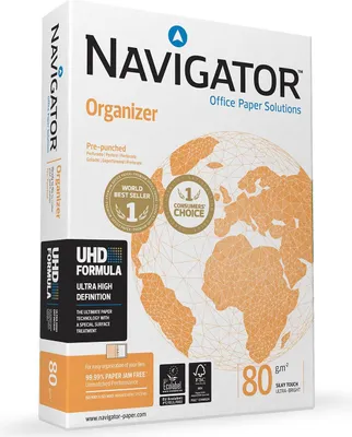 Produktbild von Navigator Kopierpapier Organizer 82479A80S DIN A4 ws 500 Bl./Pack.