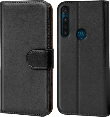 Produktbild von Conie Klapp Tasche für Motorola Moto G8 Power Kartenfach Rundumschutz Hülle in Schwarz