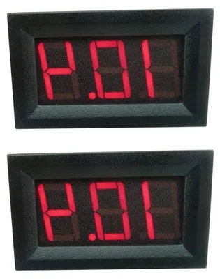 Productafbeelding van Digitale Voltmeter - Spanning Meter - Accu Controleren - Rood LED Display - 30V Bereik - Zwart