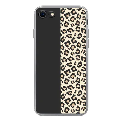Produktbild von MuchoWow® Handyhülle Schutzhülle Hülle für iPhone SE 2020 Tiere - Muster - Panther Silikon Softcase Handy Hülle - Kartenbesitzer
