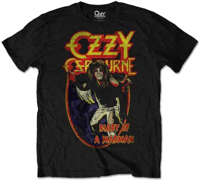 Obrázek produktu pro Ozzy Osbourne Diary of a Mad Man Black M Tričko