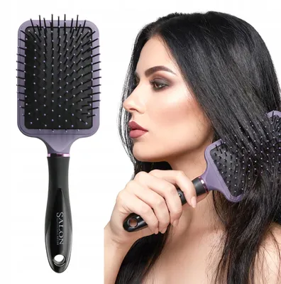 Produktbild von Althair VelvetHair Haarbürste zum Entwirren und Massieren, Lila