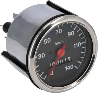 Zdjęcie produktu dla Predkosciomierz Ø80mm, do 140 km/h, kontrolki niebieskie + zielony - dla MZ ETZ