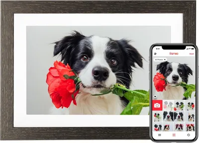 Produktbild von Digitaler Bilderrahmen, 10,1 Zoll WLAN Digitaler Fotorahmen mit 32 GB Speicher, automatische Drehung, Fotos/Videos Sofort Teilen