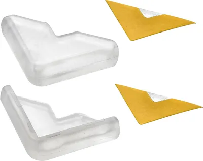 Produktbild von Hettich Eckenpuffer Kunststoff 30 x 30 x 8,5 mm selbstklebend transparent