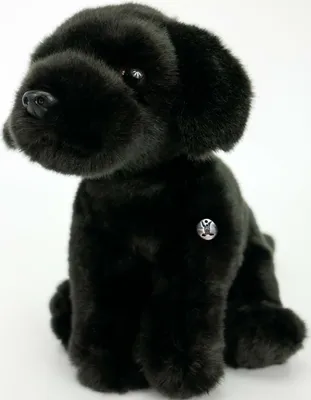 Produktbild von Labrador Kuscheltier Hund sitzend schwarz - Plüschtier PEPPY