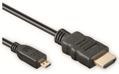 Produktbild von HDMI Micro HDMI 1m 3D+Net (SI-77470-3)
