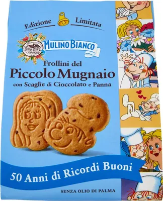 Produktbild von Piccolo Mugnaio Schokoladenstückchen Mürbekekse 300g - Mulino Bianco