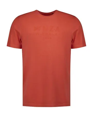 Produktbild von NZA New Zealand Auckland Herren T-Shirt Regular Fit Rot 100% Baumwolle, Gr. XXL