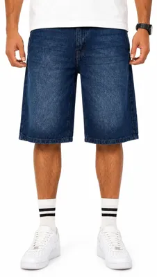 Produktbild von SOULSTAR Herren Jeansshorts im Baggy-Fit aus 100% Baumwolle für Herren Kurze Hose - Sommer-Shorts Bermuda für Männer