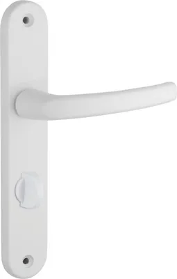 Image de Ensemble de poignées pour salle de bain et toilette Sultane à condamnation, carré 7mm, entr'axes 195mm, blanc - THIRARD