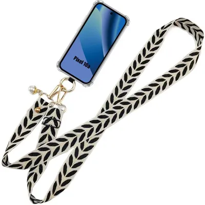 Image de Coque pour Google Pixel 10a, Silicone Antichoc Transparent avec Cordon Détachable