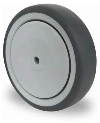 Productafbeelding van Reservewiel, diameter 125 mm, draagvermogen 100 kg, grijs rubber, asdiameter 8 mm, naflengte 36 mm