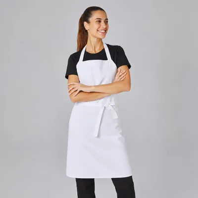 Produktbild von Latzschürze, B 87 x L 85 cm, weiß : weiß : 100% Polyester