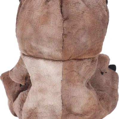 Obrázok produktu pre 11,8-palcová plyšová hračka v tvare dinosaura, pohyblivá papuľa, mäkké zvieratko pre deti aj dospelých, hnedá farba