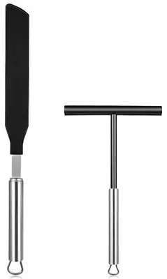 Obrázek produktu pro Špachtle na těsto z nerezu elastická sada na pečení