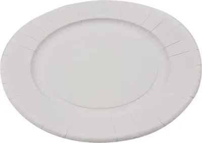 Produktbild von 50 Pappteller rund FF Ø 28 x 2 cm weiß Imbissteller, Snackteller