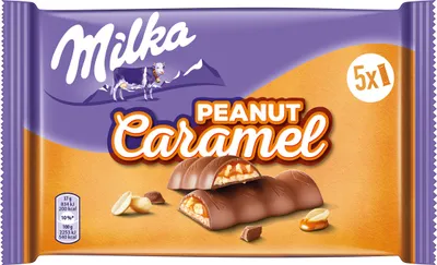 Immagine prodotto di Milka Caramello alle arachidi confezione da 5 pezzi