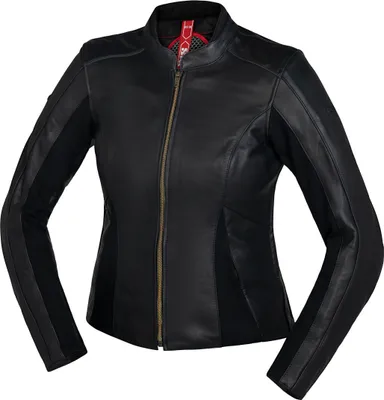 Produktbild von IXS Aberdeen Damen Motorrad Lederjacke, schwarz, 38