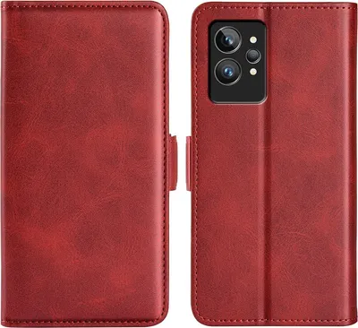 Produktbild von Mobigear Slim Magnet  Realme GT2 Pro Hülle Klapphülle Geldbörse - Rot