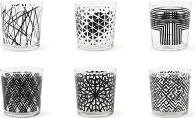 Zdjęcie produktu dla Excelsa zestaw 6 szklanek do wody Emily glass 35 cl czarny