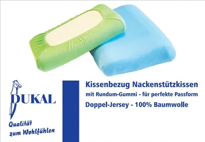Produktbild von Bezug Nackenstützkissen : Farbe - Blau, Größe - 35-40x50 cm