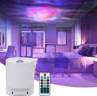 Productafbeelding van Sterrennachtlichtprojector voor Slaapkamer - Oceaangolf Melkweg Verlichting met Afstandsbediening