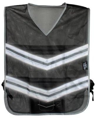 Produktbild von SafetyMaker Laufweste mit reflektierenden Streifen schwarz, 44515