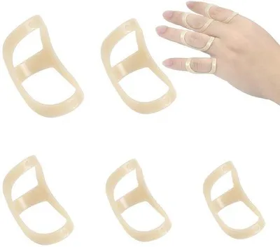 Obrázek produktu pro Nastavitelná ochrana proti poranění prstů – mallet finger – artritida – prodyšný materiál – 5 prstových výztuh