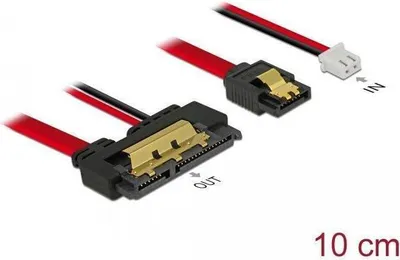 Produktbild von SATA 22 Pin Kabel 7+2 Pin zu 22 Pin Buchse, 6 Gb/s, 10 cm