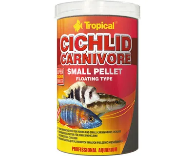 Produktbild von Pelletfutter Tropical Cichlid Carnivore Pellet S 1 l