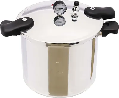 Obrázek produktu pro 22l tlakový hrnec Hliníkový parní hrnec Konzervační hrnec s indikátorem páry Velká kapacita až 70 Kpa
