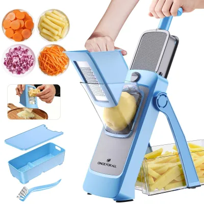 Imagen del producto de Omgoods: Cortador de verduras con recipiente de recogida para un corte eficiente