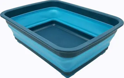 Produktbild von Famanu Klappbare Spülschüssel 8 l - Blau/Grau