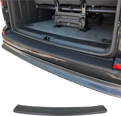 Image de Protection Seuil de Pare-chocs Pour VW T5 Transporter 2003-2015 ABS Noir