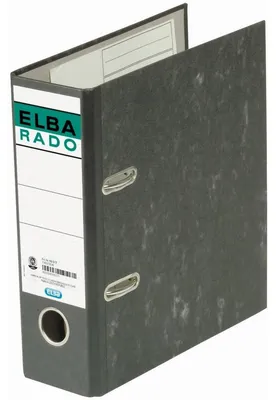 Produktbild von ELBA Lever Arch File Rado for A5 Portrait 75mm Black - A5 - Schwarz - 500 Blätter - 75 mm - 230 mm