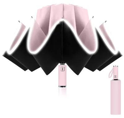 Zdjęcie produktu dla Odwrócony parasol, odporny na wiatr, średnica 105 cm, składany, idealny do podróży