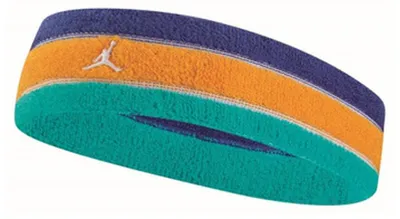 Image de Nike - Bandeau, tissu éponge PP8210 (taille unique) (marine/orange/pétrole)